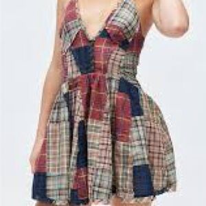BDG Bryn Plaid Patchwork Dress/Top